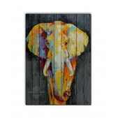 Картина на досках ZOO  — Слон