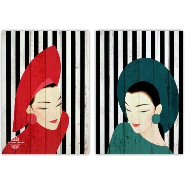 Картина на досках Модульные картины - Fashion