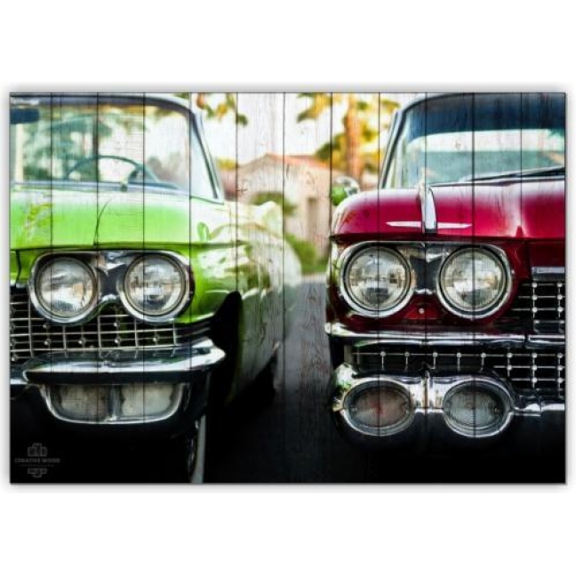 Картины на досках AUTO — Фары