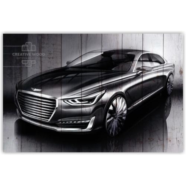 Картины на досках AUTO — Хендай